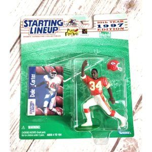 Vintage Starting Lineup 97 Edition Dale Carter NFL Kansas City Chiefs Figurine